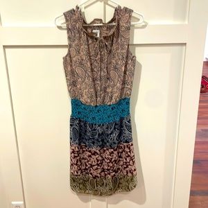 Colorful CAbi casual dress, Sz S, like new
